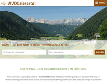 Tablet Screenshot of gsieser-tal.eu